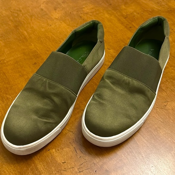Vince Corbin Satin Slip-on Loafers, Size 38.5/8. - Picture 6 of 9